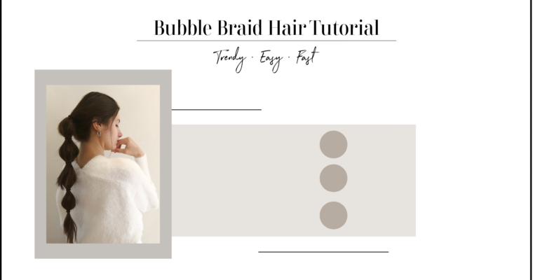 Bubble Braid Hair Tutorial