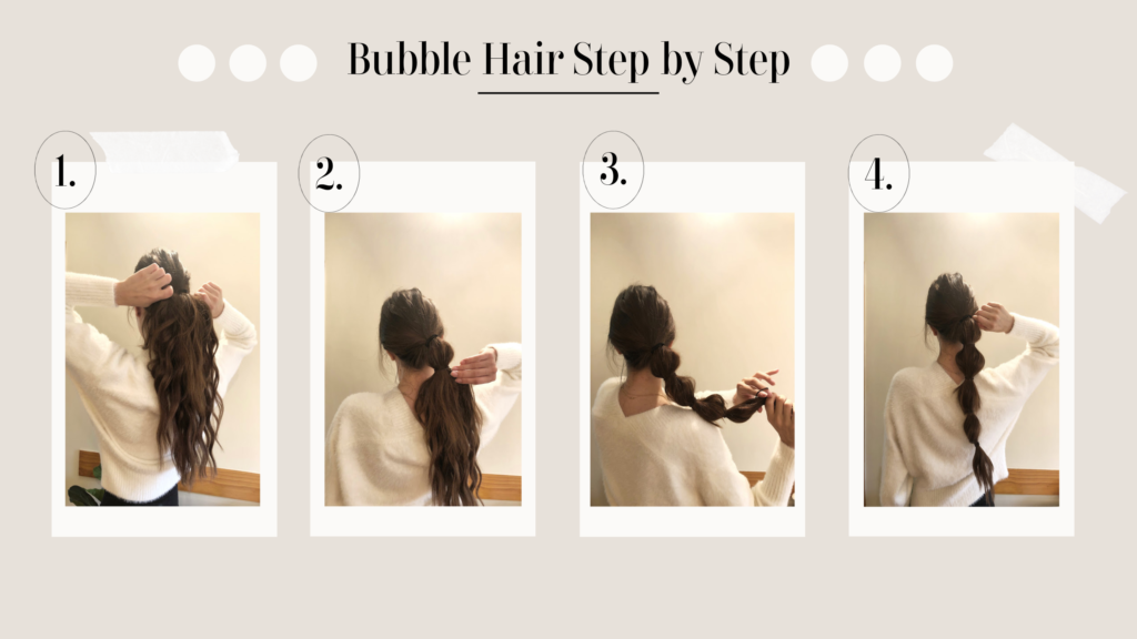 Bubble braid hairstyle how to